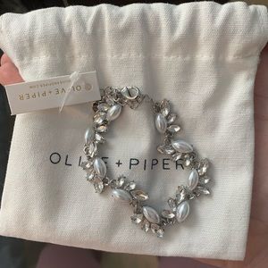 Olive and Piper Pearl and Silver Bracelet